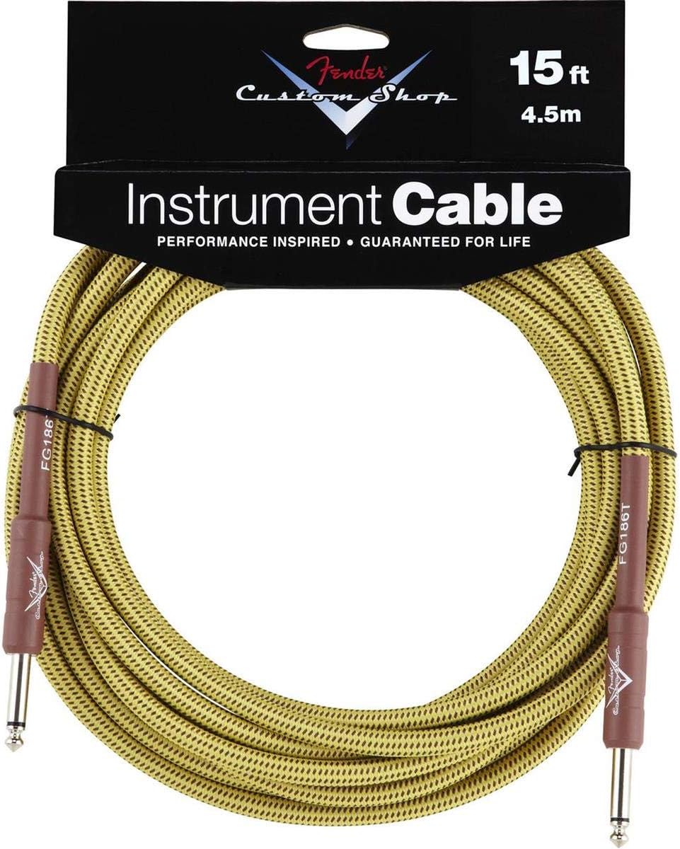 Fender Custom Shop Performance Series Cable (Patch Cable) for electric guitar, bass guitar, electric mandolin, pro audio