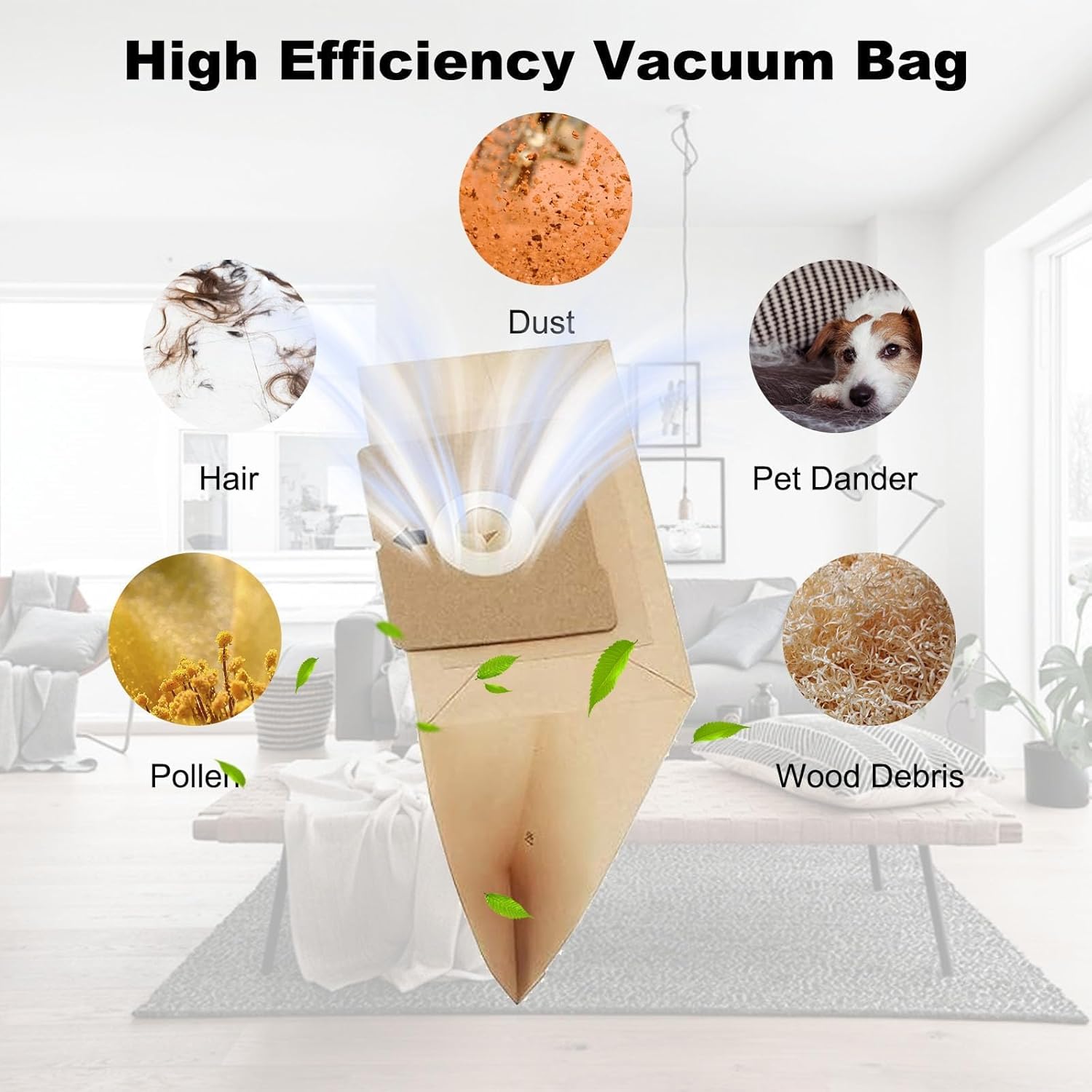 Alrens 22 Pack 4122 Vacuum Bags for Bissell Zing 4122, 4122D, 2154W, 2154A,2154C 2154, 1668, 1668C, 1668W, 1608, Canister Vacuum, Replace Part #2138425, 213-8425