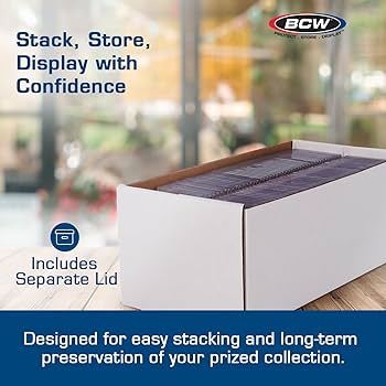 Amazon.com: BCW 3ct Graded Shoe Box - Card Storage Holds 300