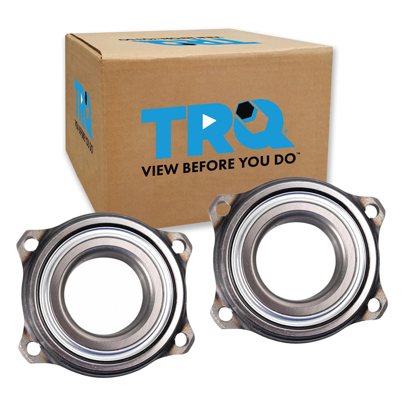 TRQ Rear Left and Right Wheel Bearing and Hub Assembly Set 2 Piece