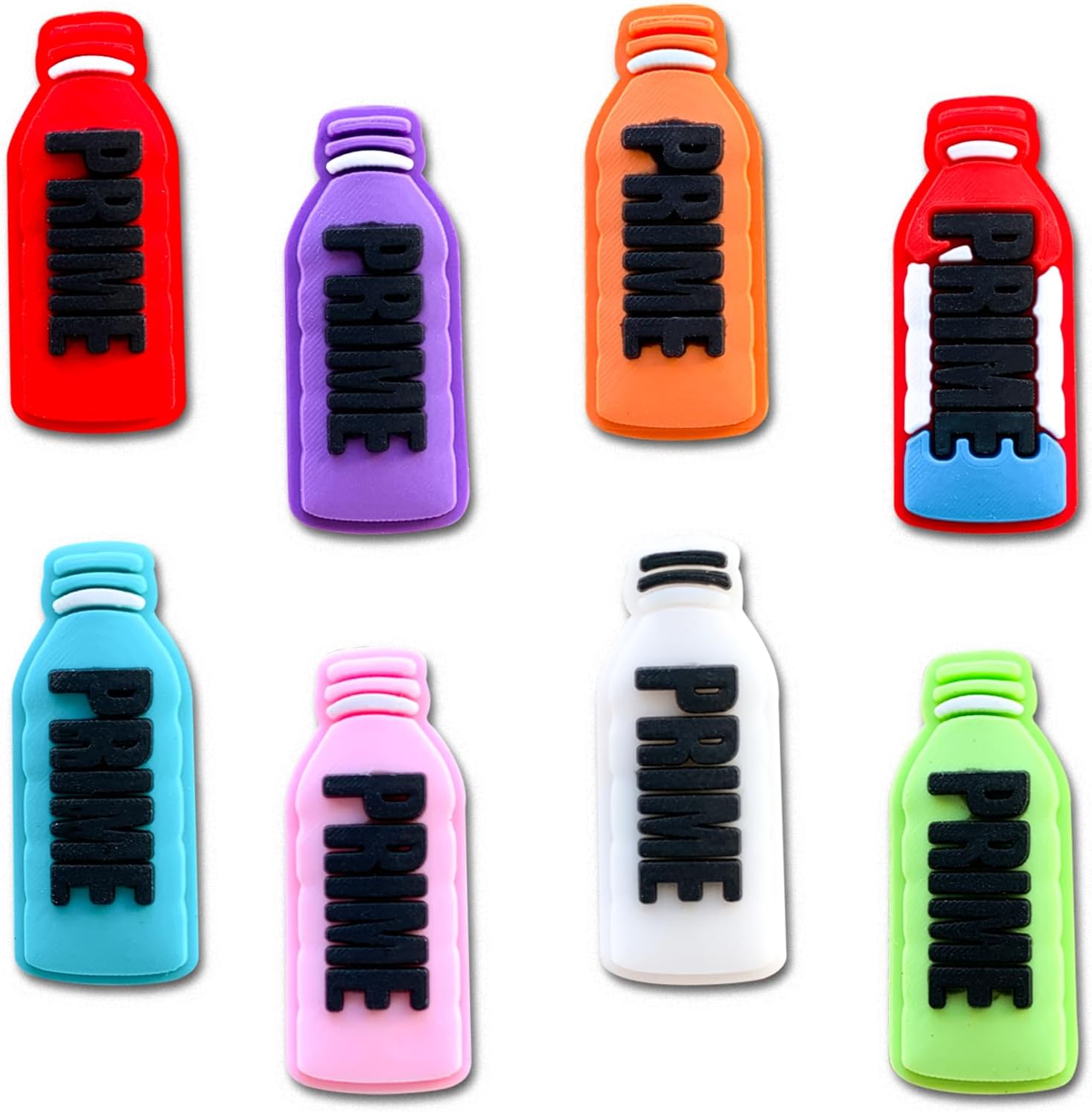 Tashrasia Bottle Shoe Charms for Clogs Sandals Bracelet Wristband Slippers Water Shoes, Sports Drink Shoe Decoration Charms for Adults Favor Gifts
