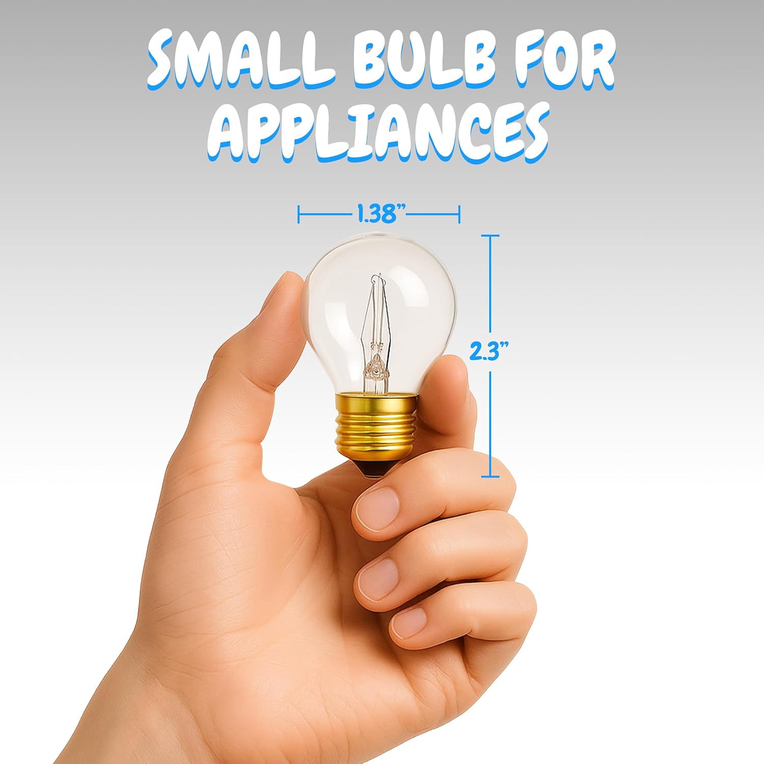 OHLECTRIC 10 Pack - S11 Specialty Light Bulbs, E17 Intermediate Base, Dimmable Warm White 2700K, Outdoor-Rated