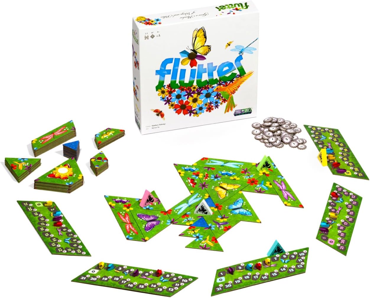 Flutter by Phase Shift Games – Nature-Themed Family Board Game | 2-5 Players | Ages 8+ | Strategic Tile Placement | Mom’s Choice Gold Award Winner | Quick, Engaging, Inspiring Game