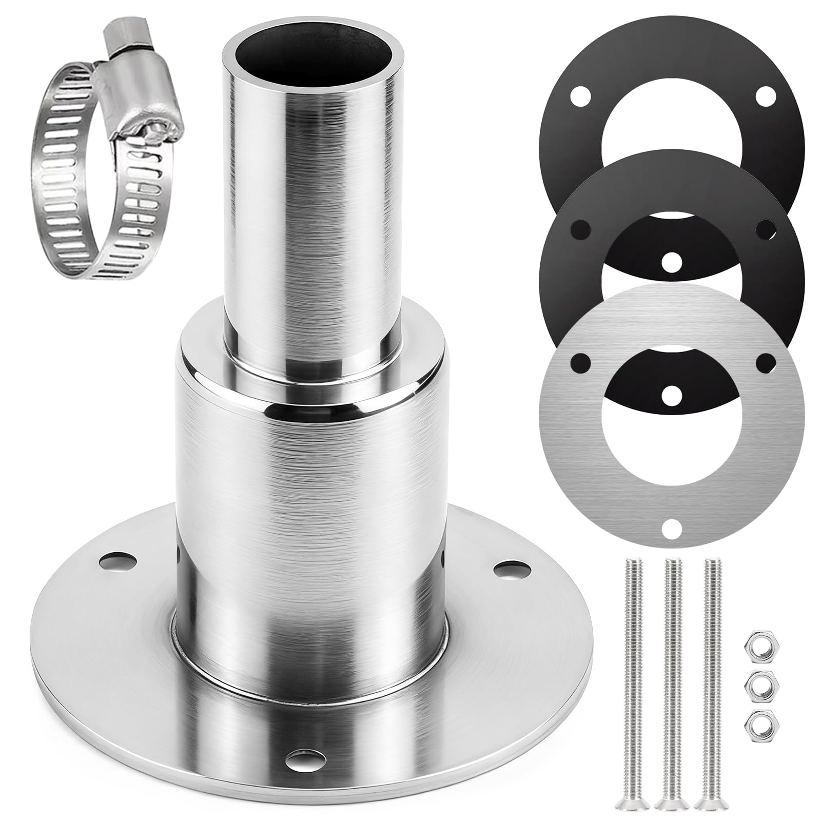 Golgner staande verwarming uitlaat boot, door romp uitlaat huidaanpassing, roestvrij staal 316 scheepsuitlaat buisuitlaat scheepshardware accessoires, staande verwarming accessoires 24mm voor