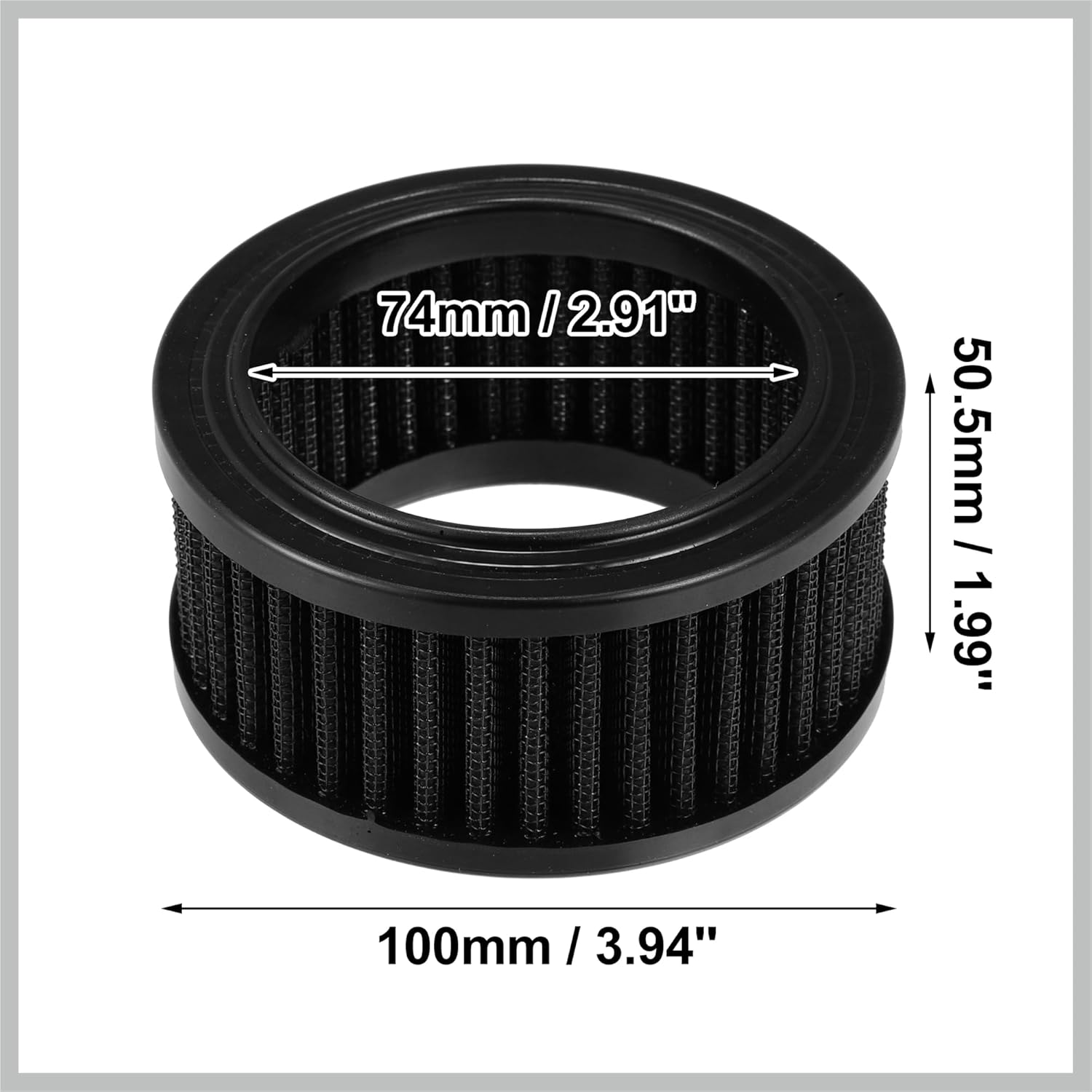 Air Filter Cleaner Air Cleaner Intake Filter Replacement for Harley Davidson Sportster 883 1988-2015 Black Replacement Car Parts - Image 4