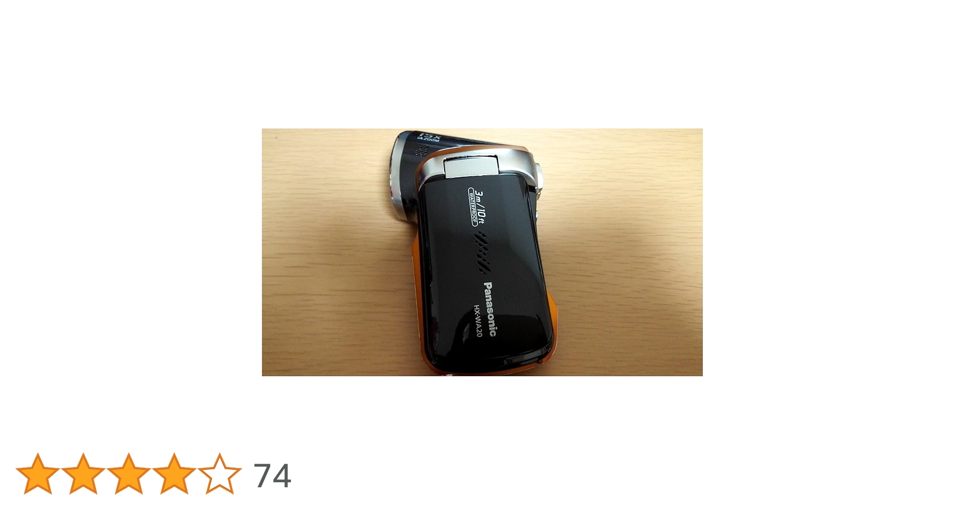 Panasonic - Panasonic HX-WA20 パナソニック 防水デジタルムービーカメラ Panasonic HX-WA20 Digital Camera Waterproof Camcorder White