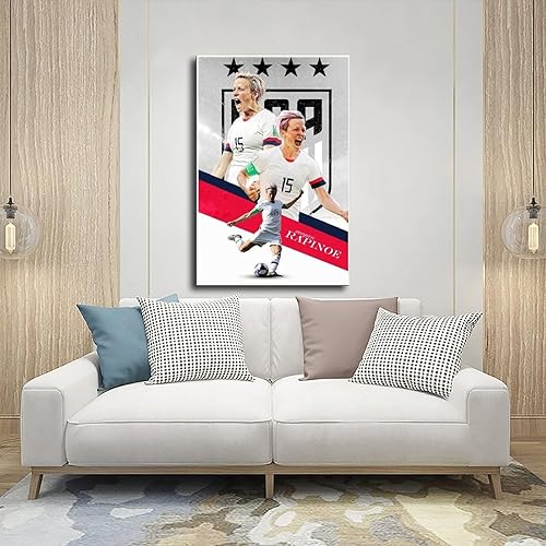 Miniatura 5 de Megan Rapinoe - Póster de fútbol americano, 1 póster en lienzo para decoración de dormitorio, paisaje deportivo, oficina, habitación, póster