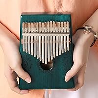 Vista 6 de Kalimba - Piano de pulgar de 17 teclas, piano portátil de dedo Mbira, regalos para niños y adultos, instrumento musical, pianos de pulgar, 17