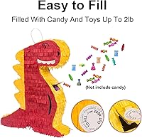 Vista 21 de Juego de 2 piñatas (coche + taco) – Suministros para fiestas de niños, juego de juegos temáticos para fiestas de cumpleaños, carnaval y actividades