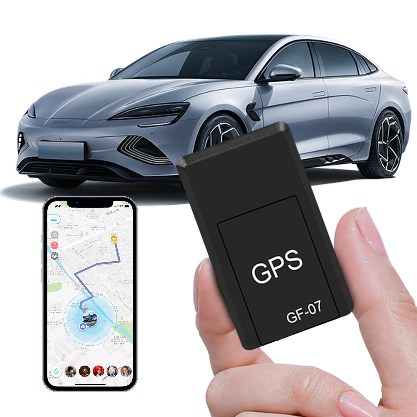 Photo 1 of Undetectable GPS Tracker for Vehicles - Real-Time Tracking, No Monthly Fee/No Subscription Required | Mini Hidden Magnetic GPS Locator,IP68 Waterproof,Global Positioning,Long Standby Time