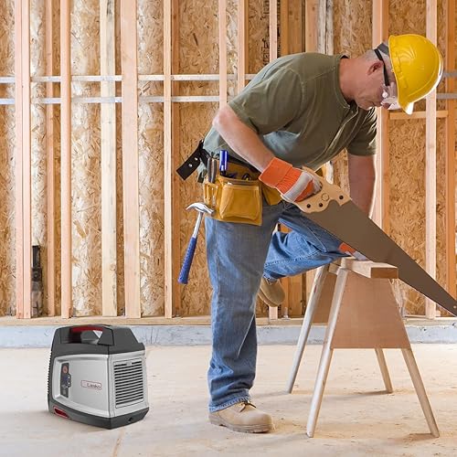 Miniatura 6 de Lasko Elite Collection - Calentador eléctrico de cerámica de 1500 vatios con temporizador para garajes, sótanos, talleres y más, CU12510,