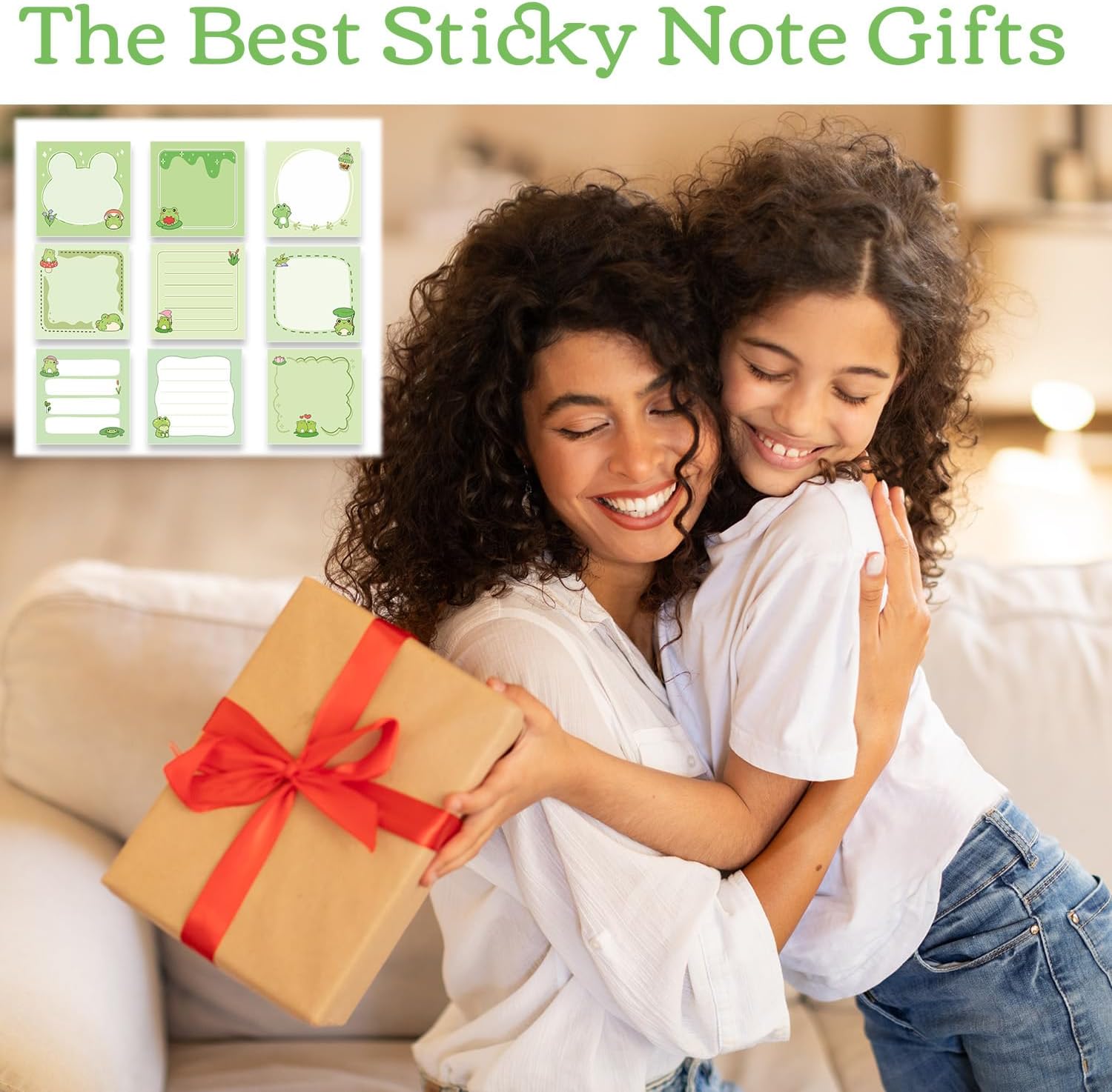Frog Sticky Notes Gifts - 9 Pack Cute Frog Sticky Notes 3x3 Inch Cartoon Funny Self-Stick Notepads Novelty Animals Post Pads Gifts for Women Men School Office Supplies 450 Sheets - Image 5