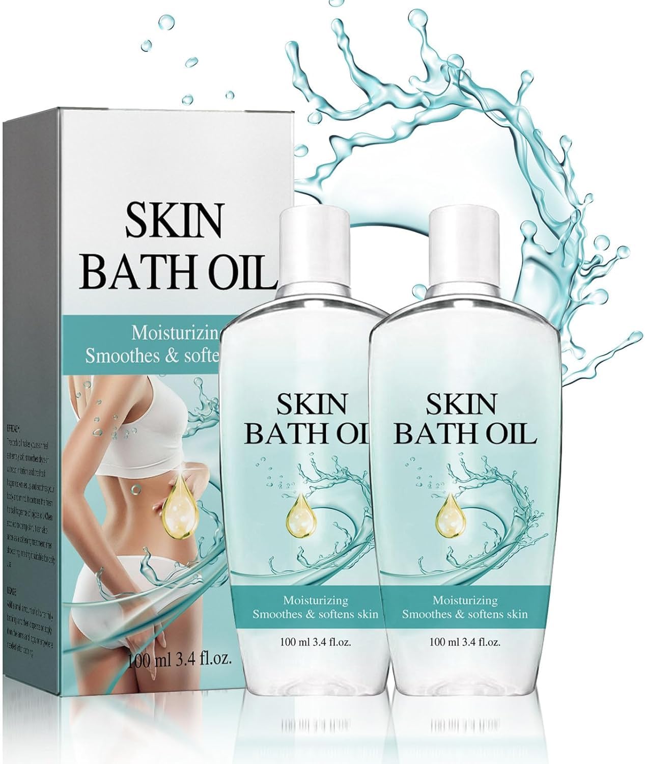 Aceite de baño para piel suave que elimina la sequedad extrema