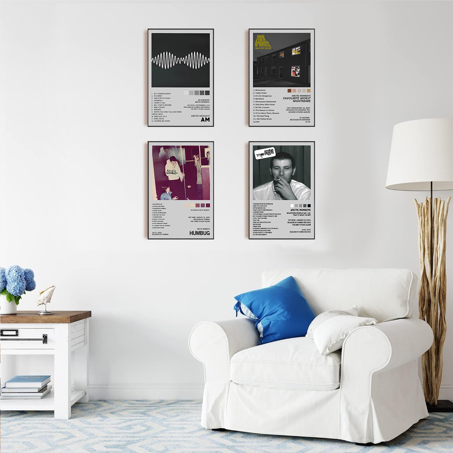 omle Arctic Monkeys Posters Music Album Cover Posters Print Set of 4 Room Aesthetic Canvas Wall Art for Girl and Boy Teens Dorm Decor 8x12 inch Unframed - Image 3