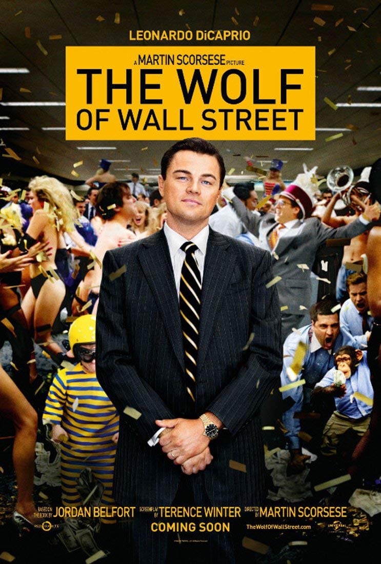 Tallenge - Martin Scorsese Movie Poster - The Wolf Of Wall Street