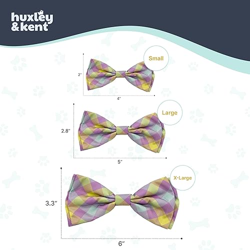 Miniatura 6 de Huxley & Kent Corbata para mascotas para perros y gatos - Accesorio de collar ajustable con tema de primavera y gancho y bucle - Lindo y cómodo para