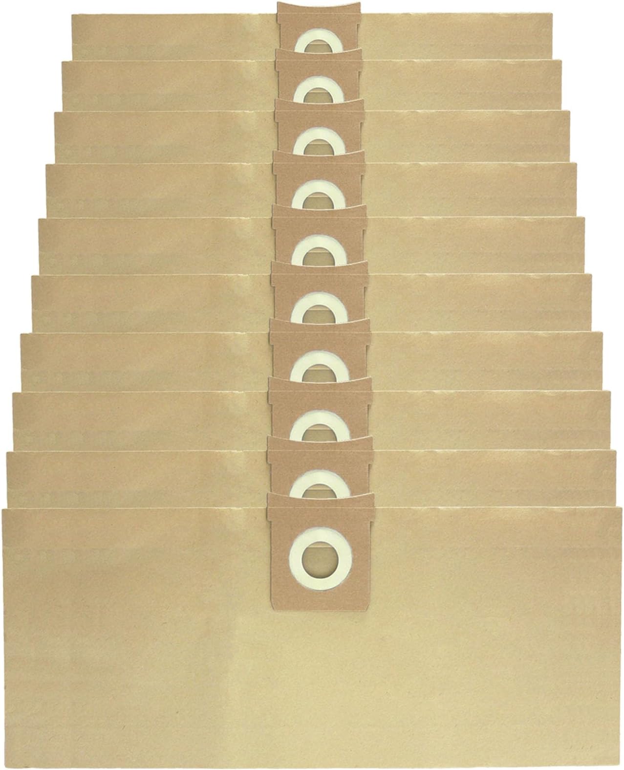 SPARES2GO Strong Dust Bags for Titan 16L 20L 30L 40L Vacuum Cleaners (Pack of 10)