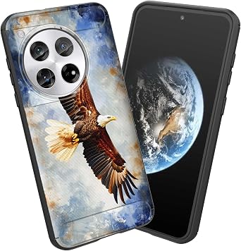 for OnePlus 12 Case,Soft TPU Slim Fashion Anti-Fingerprint Non-Slip Protective Phone Case Cover for OnePlus 12,Eagle in Sky