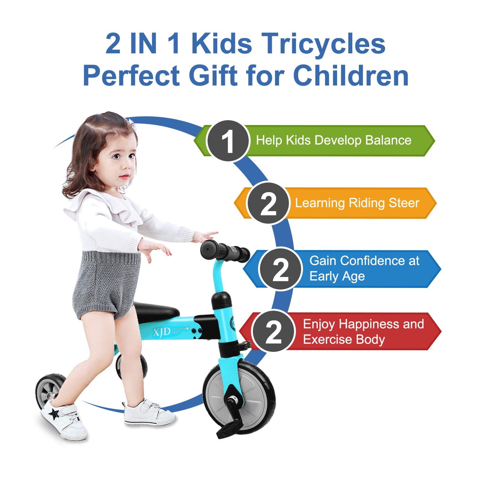 Buy Kids Tricycles for 2 3 4 Years Old and Up Boys Girls Tricycle Kids