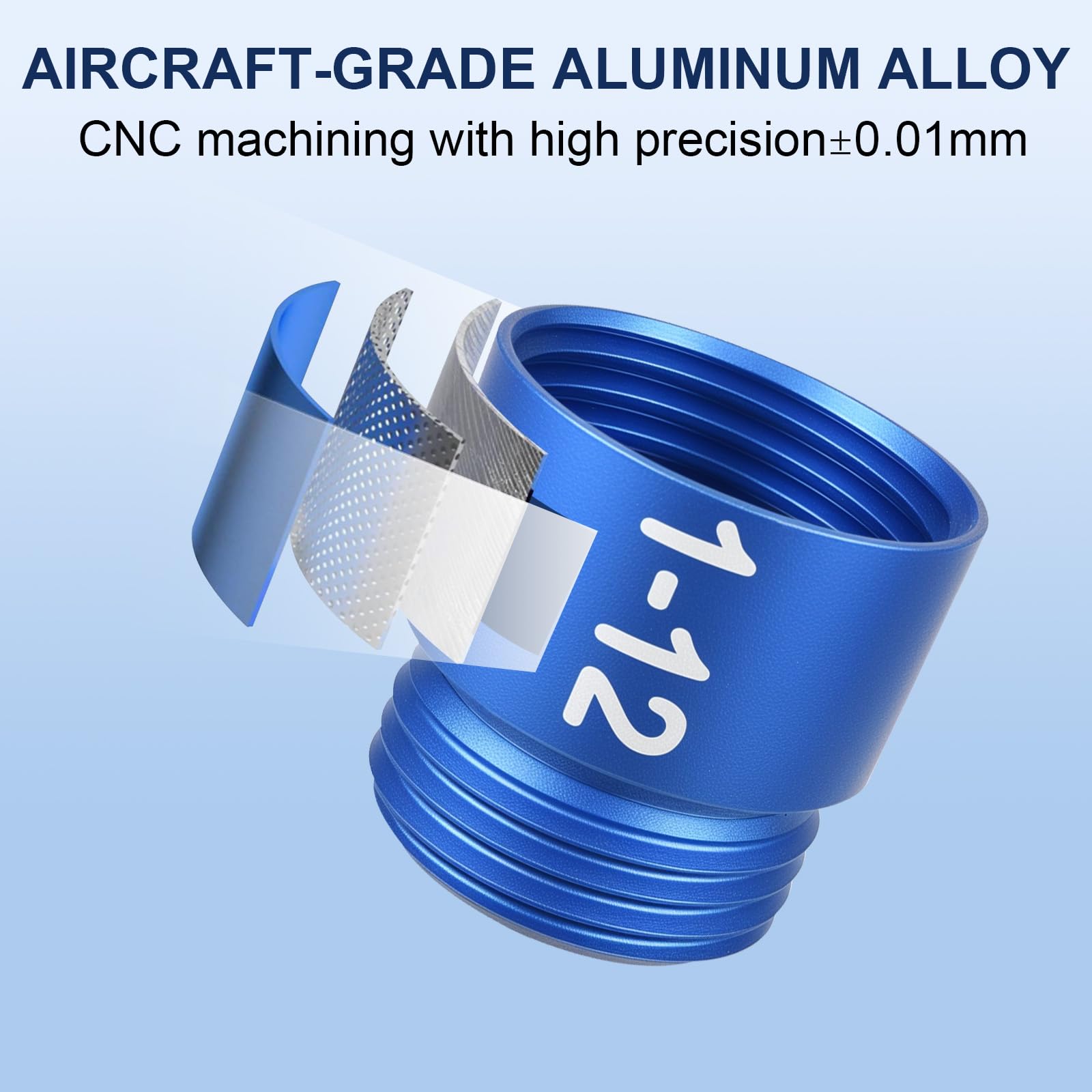 Gewindelehre 52-teiliger Thread Checker Satz Gewindeprüfer Aluminiumlegierung Metrisch Imperial