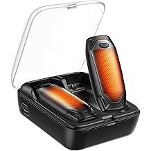 Kesguar 暖手器可充电 - 2 件装 14000mAh AI 电动暖手器,带充电盒,磁性 2 合 1 袖珍暖手器,便携式加热器礼品,适合女性/男性/高尔夫/露营/狩猎