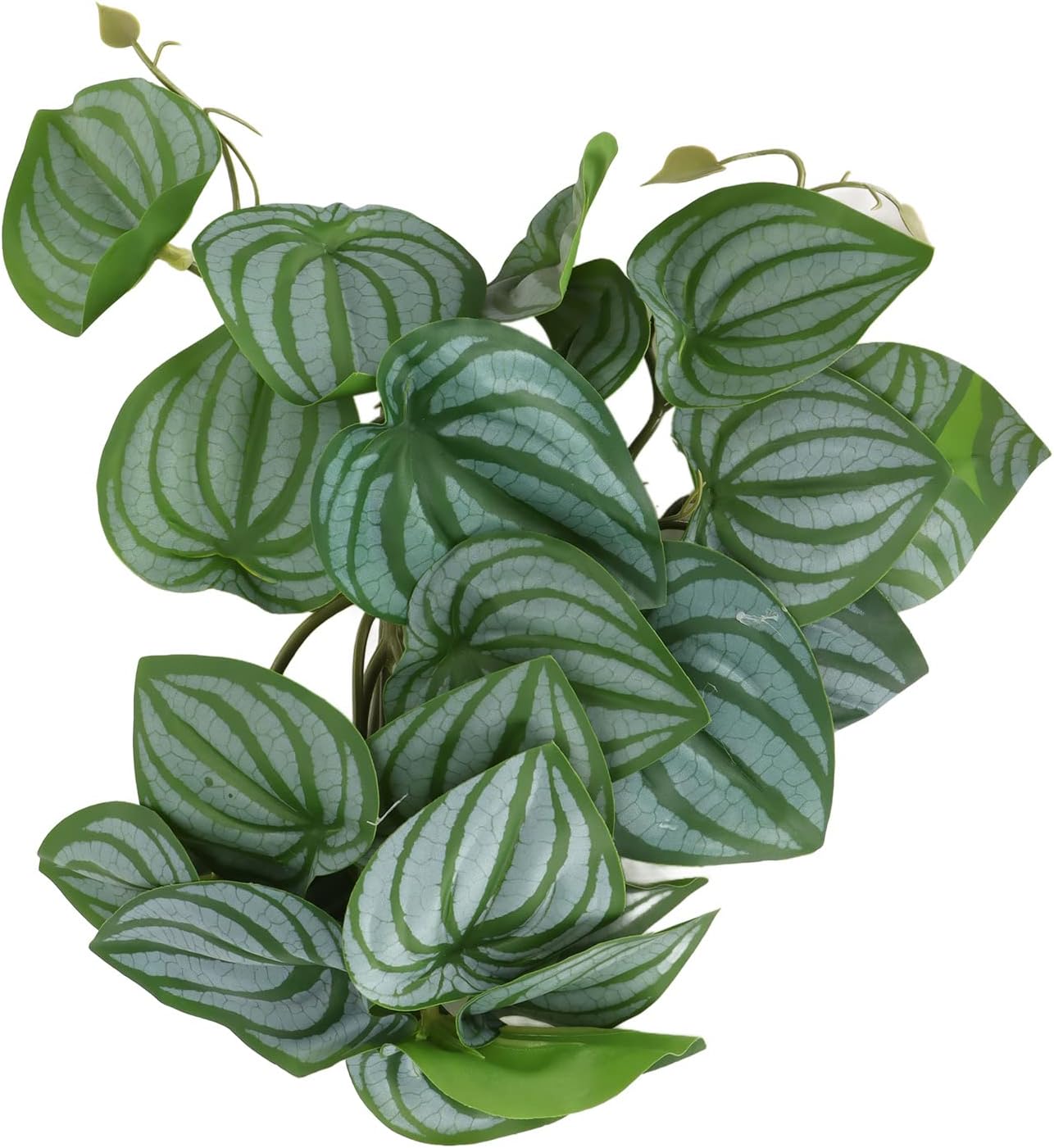 Horoper False Leaf Reptile Simulation Leaf Decoration 9.8 inch False Leaves with Strong Suction Cups, Suitable for Aquarium Artificial Plastic Leaf Decoration