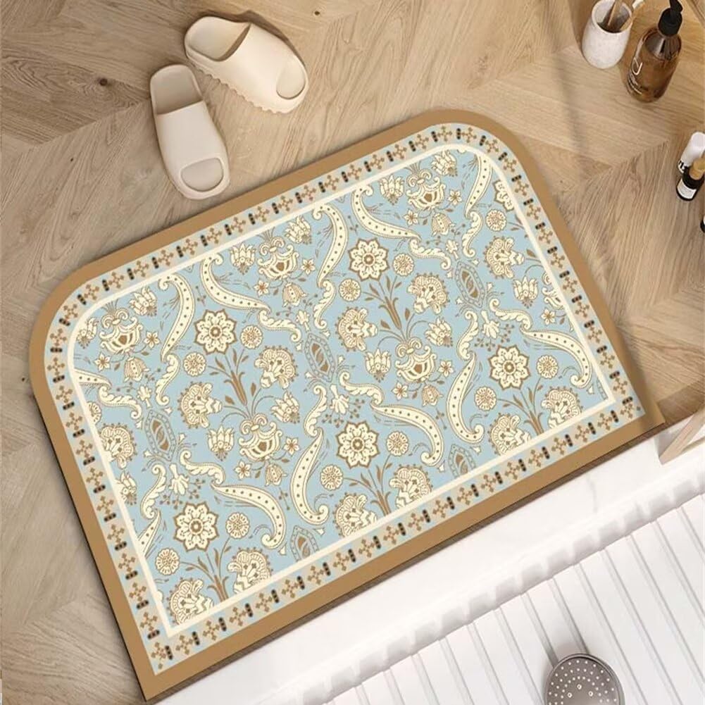Tapis de douche super absorbant à séchage rapide pour évier de cuisine et entrée