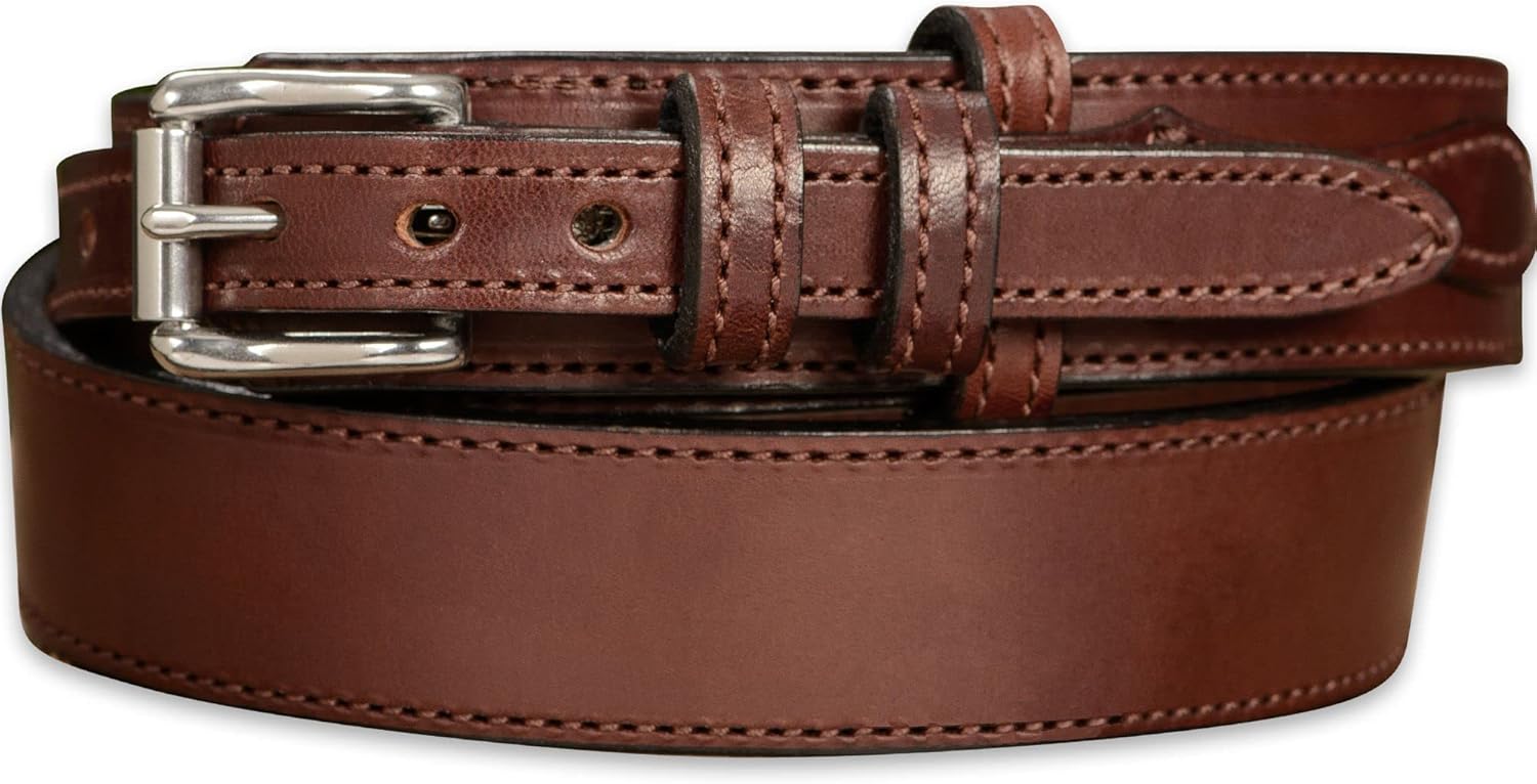 Bullhide Belts Mens Leather Belt for Work, Casual, Dress, 1.50" Wide