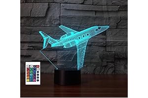 3D Airplane Plane Night Light Use USB Charge