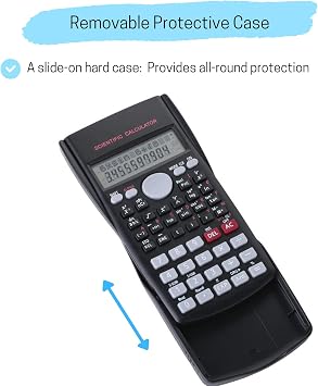 Mr. Pen Science 2 Line Calculator - Fractional & College Math Calculator for Students & Engineers
