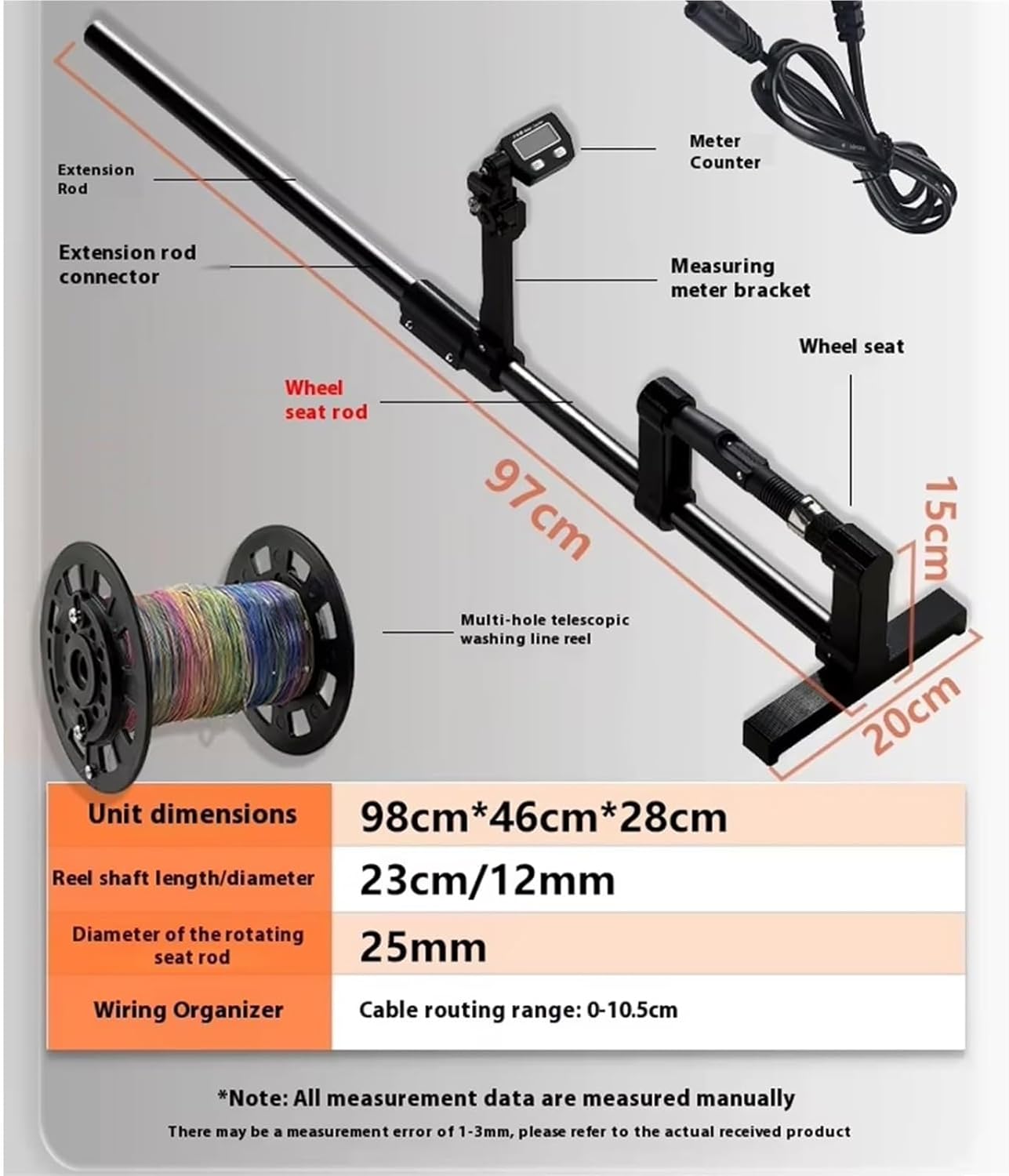 Professional Electric Fishing Line Winder with Adjustable Brake, 0-300 RPM Speed Control & Anti-Twist Technology | Universal Spooling Station for Spinning & Trolling Reels