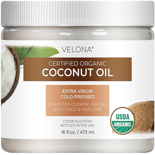 Vista 20 de Velona Aceite de coco orgánico certificado por la USDA, extra virgen, 32 onzas líquidas, grado alimenticio y cosmético, en frasco, virgen extra