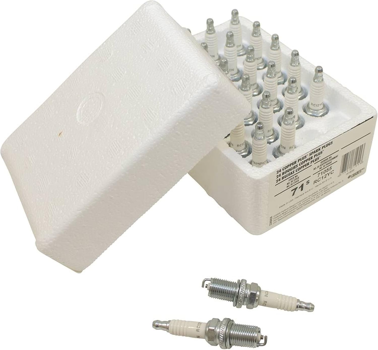 Champion Copper Plus 71S Spark Plug (Carton of 24) - RC12YC