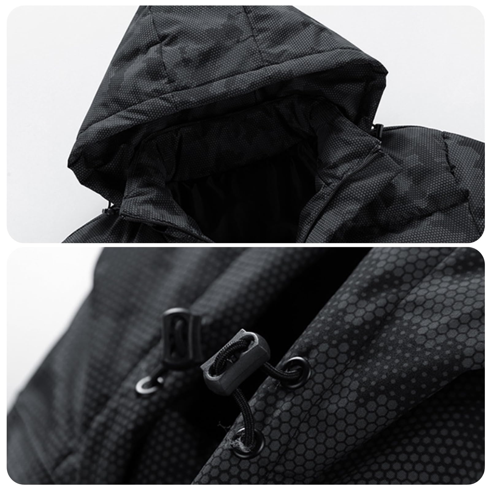 Manteau Garçon avec Capuche Coupe-vent et Imperméable Veste Enfant Chaud Parka Epais Hiver Blouson à Mode