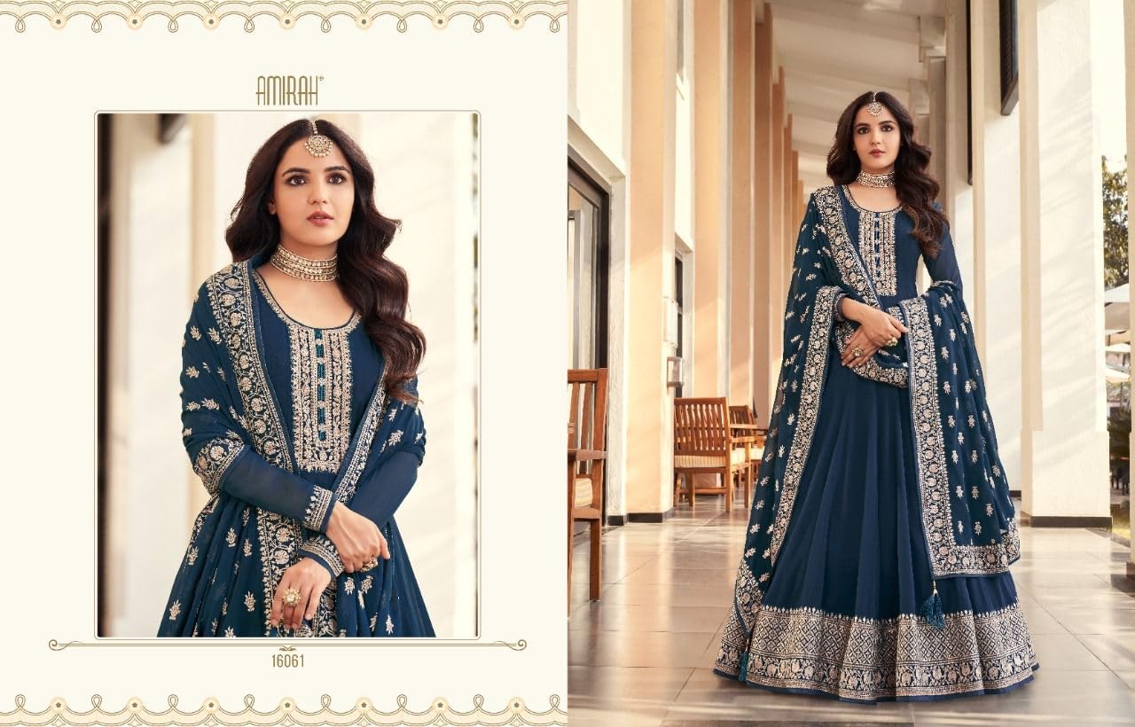Przebranie weselne piękne designerskie garnitury w stylu Anarkali Lengha indyjskie szwy Shalwar Kameez, Wybór 5, rozmiar uniwersalny