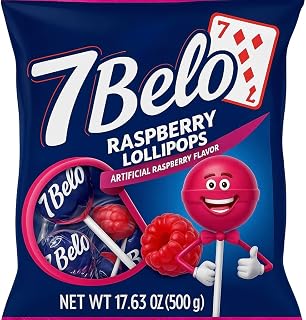 7 Belo Pirulito Framboesa Arcor - 500g/1.1lb - Imported From Brazil