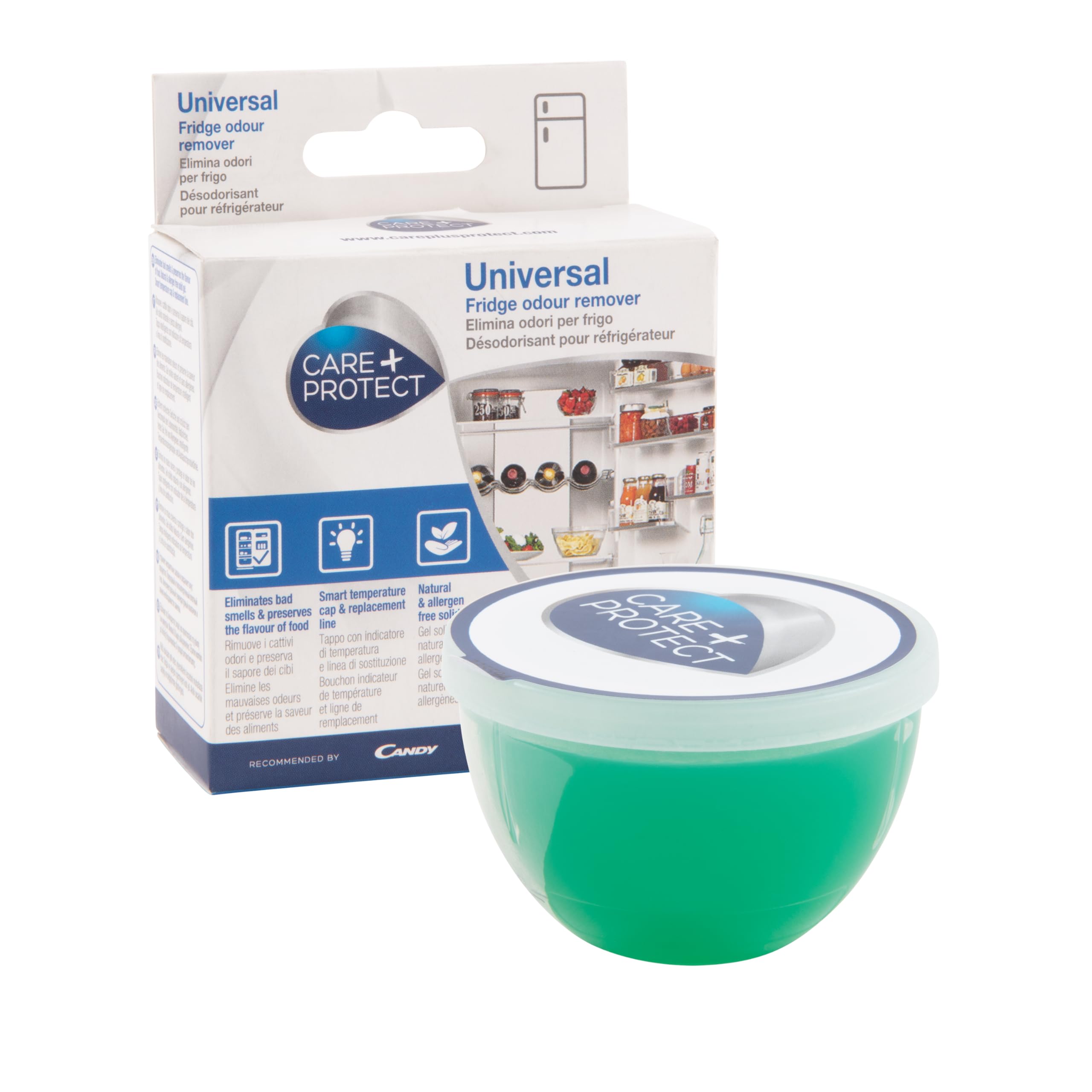 CARE + PROTECT Universal Fridge Freshener, Odour Absorber, Deodorizer, Odour Eliminator, Up to 60 Days