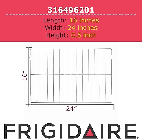 Miniatura 6 de Frigidaire 316496201 Estante de horno original OEM (acero inoxidable) para rangos Frigidaire