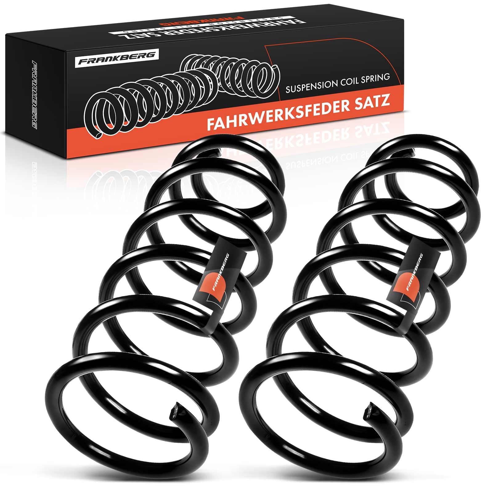 Frankberg 2 muelles de suspensión para eje trasero 33536777197 | Compatible con: M.i.n.i R56, M.i.n.i Coupé R58, M.i.n.i R50 R53
