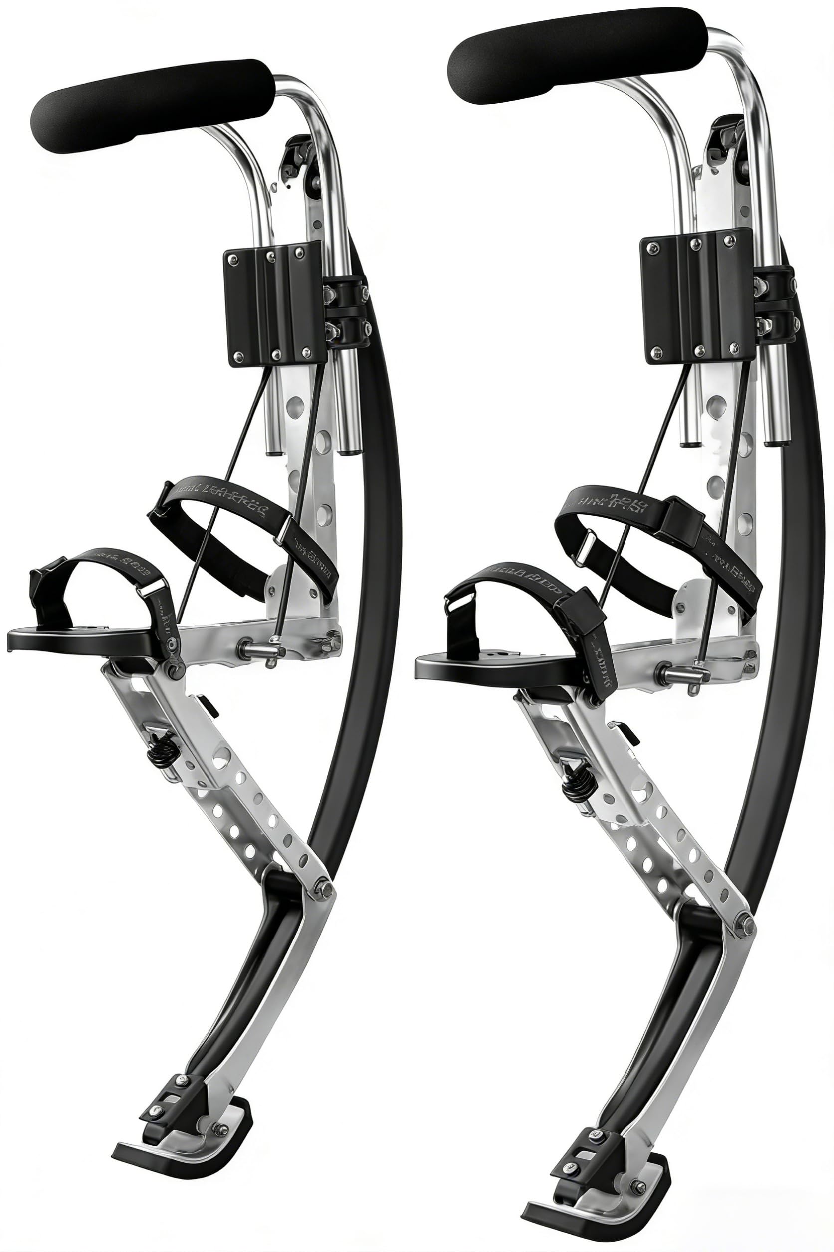 Échasses de saut équipement de sport haut de gamme en aluminium noir 110 kg