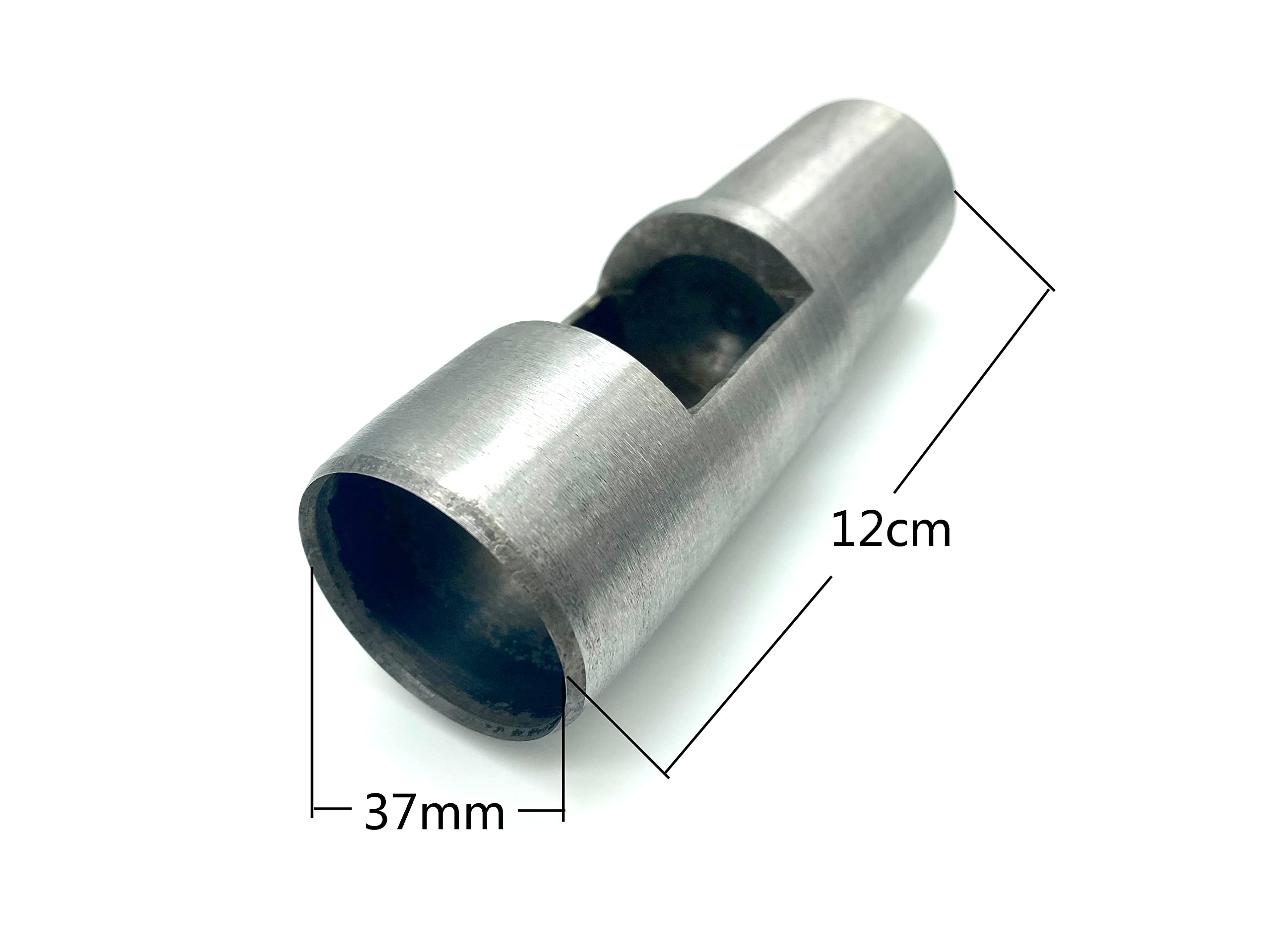 Punzón redondo de piel para cortar juntas huecas, herramientas para cortar piel, goma, papel, tela, material suave, 37 mm, S401