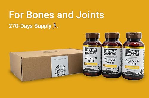 Paquete de 3 píldoras de colágeno tipo 2 para apoyo articular y cartílago – Cápsulas hidrolizadas de colágeno de res alimentadas con pasto tipo 2