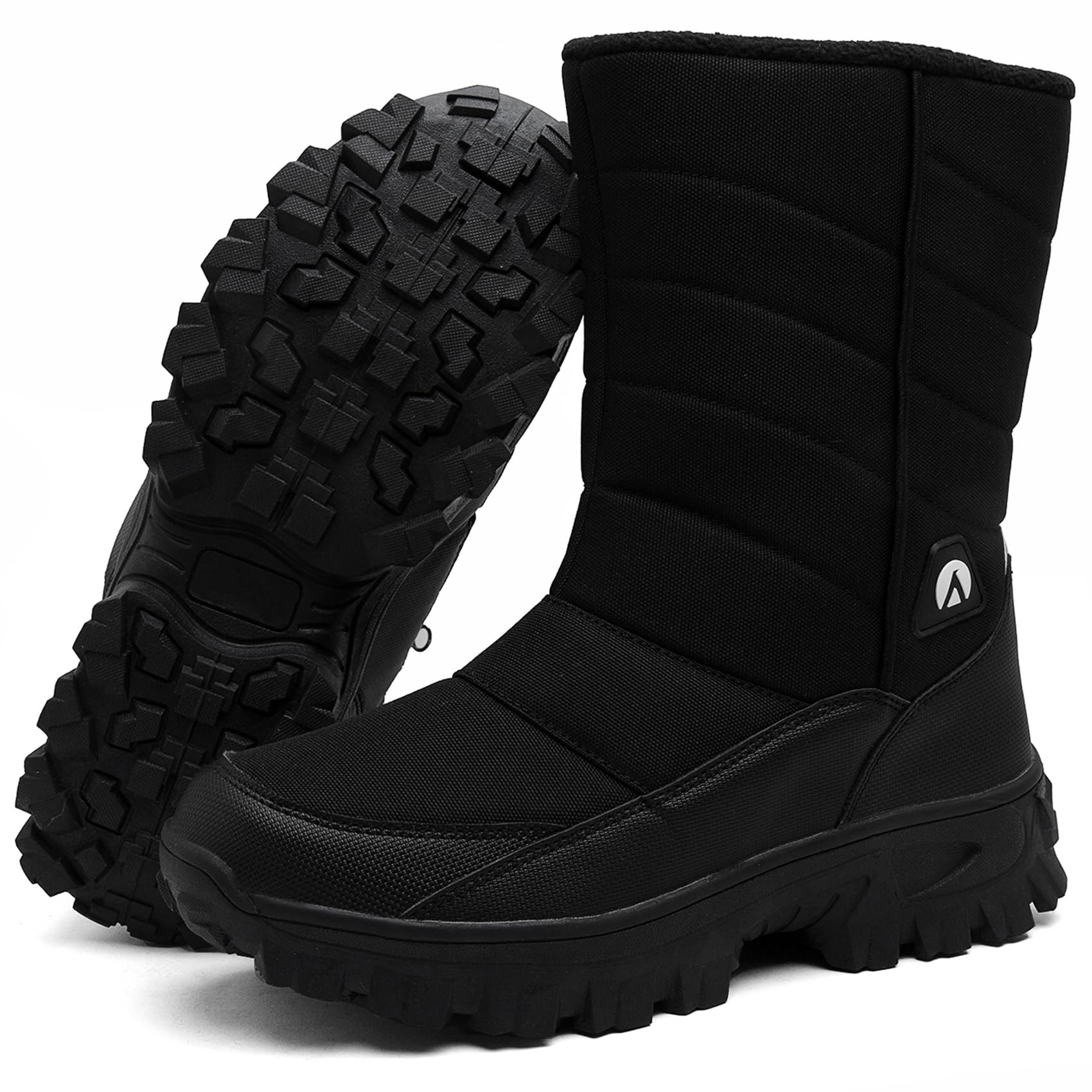 Schneestiefel Herren Wasserdicht Warm Gefüttert Winterstiefel Outdoor Leicht Wanderschuhe Rutschfest Winterschuhe
