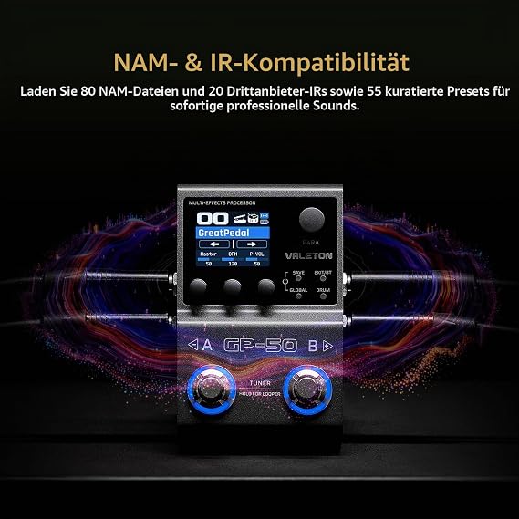 VALETON Multi-Effect Processor & NAM/IR Loader with 100+ HD Effects