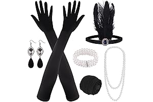 1920s Accessories Set for Women - Complete Your Flapper Costume with Our Headpiece Headband
