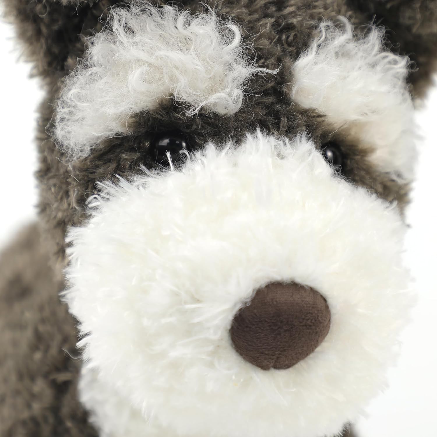 RECUR Schnauzer Dog Stuffed Animal Plush Toy,Soft Plushie 10 Inches