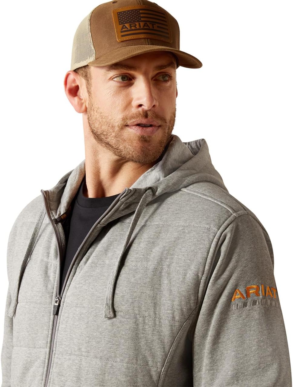 ARIAT Men's Rebar All-weather Insulated Full Zip Hoodie