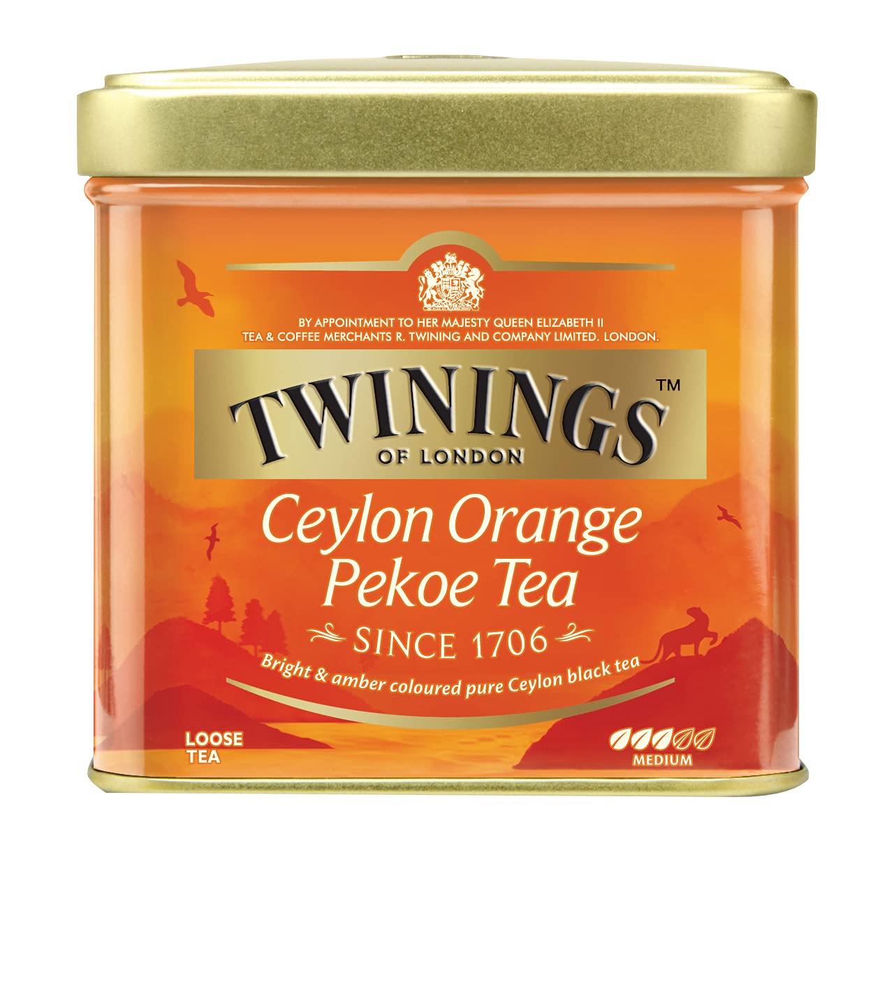 Twinings Ceylan Orange Pekoe Tin 100g, 2 pièces (2 x 100 g)