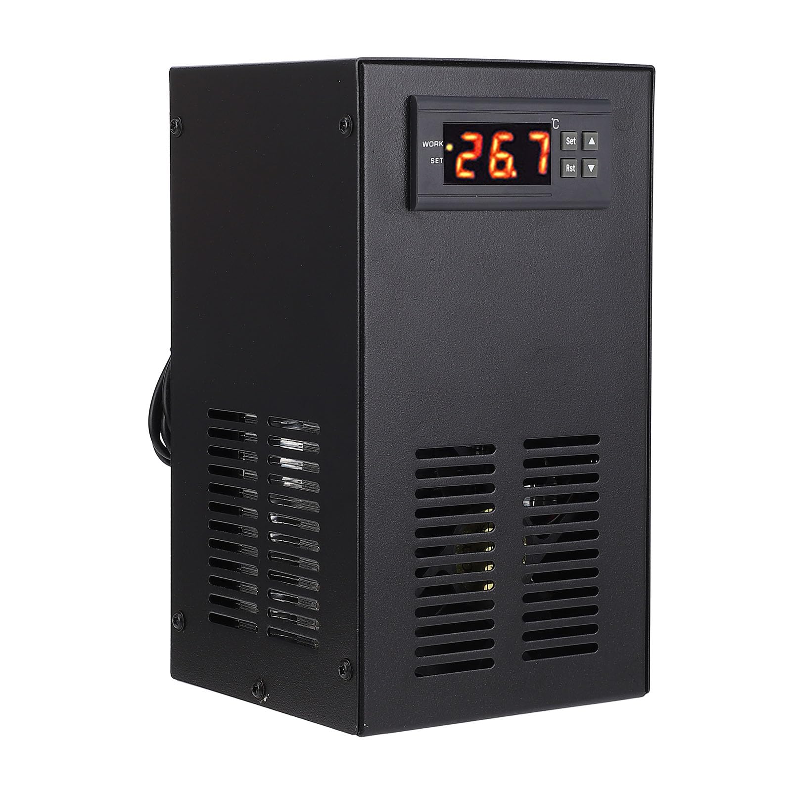 Aquarium Chiller, Digitales Display 20L Temperaturvereinbarung Wasserkühler Ruhiger Verschleiß Gegen (EU-Stecker)