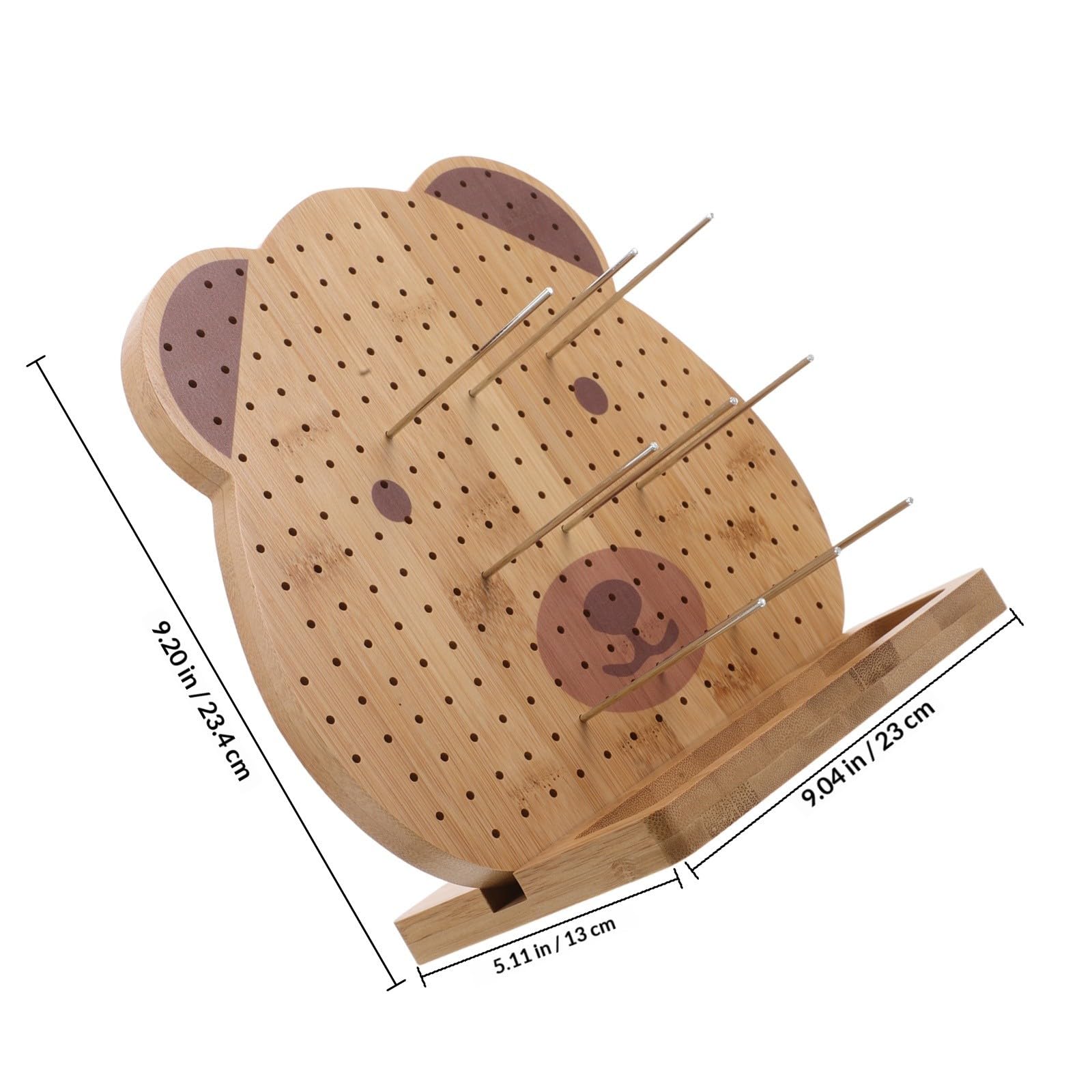 Tabla de Crochet Práctica y Duradera de Madera Resistente para Proyectos de Ganchillo Adecuada para Principiantes y Usuarios Avanzados en Tejer a Mano